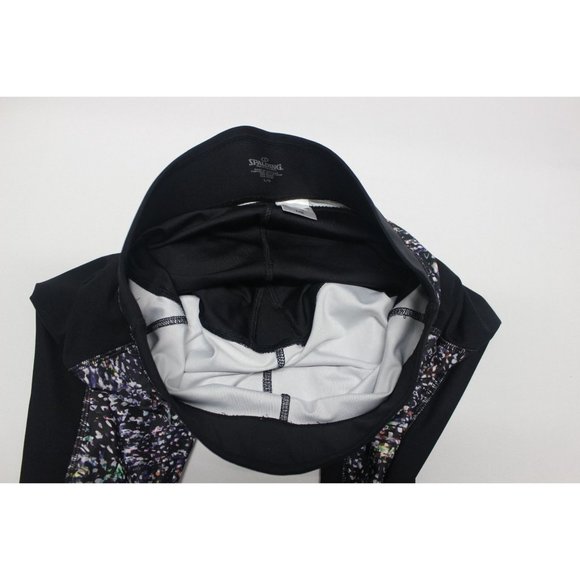 Spalding women's wide waist athletic compression performance workout leggings L - Picture 5 of 8